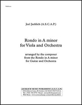 Rondo in A minor for Viola and Orchestra Orchestra sheet music cover